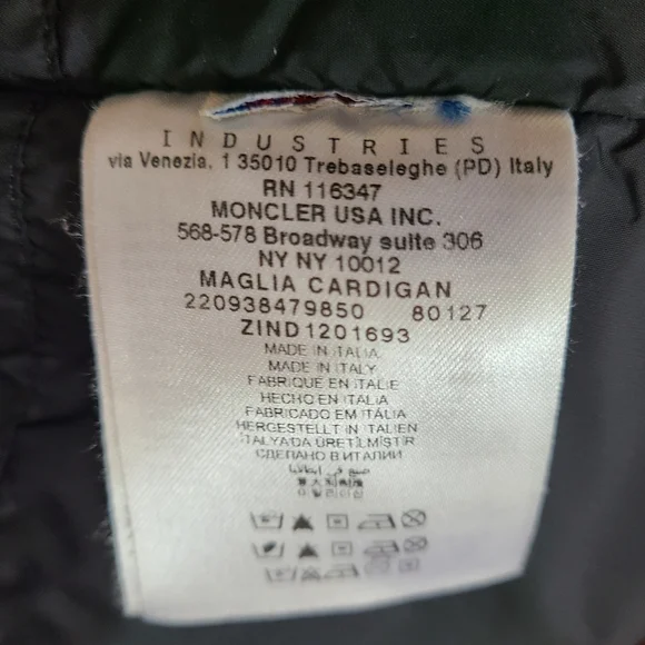 Moncler Maglia Cardigan Jacket black sherpa Full Zip - Picture 4 of 11